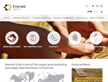 Tablet Screenshot of emeraldgrain.com